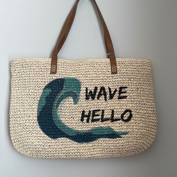Style & Co. Handbags - Style & Co Woven Beach Bag NWT